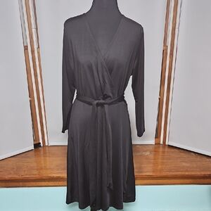 George EUC Elegant Black Wrap Dress • Size L